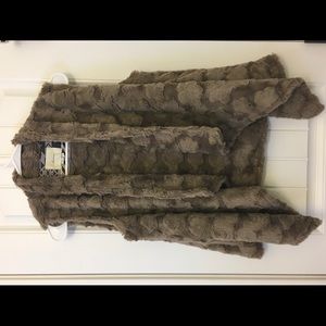 Anthropologie Faux Fur Vest